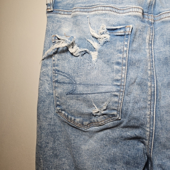 American Eagle Outfitters Super Hi Rise Jegging destroyed next level strecth 12S - Picture 8 of 16